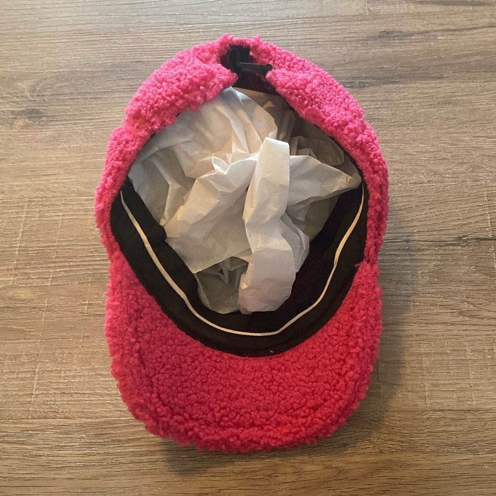 Rag & Bone Pink Dyed Faux Fur Hat EUC - Picture 7 of 7